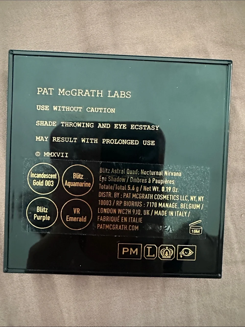 Pat McGrath Labs Blitz Astral Quad - Emerald & Aquamarine Shades - Picture 2 of 3